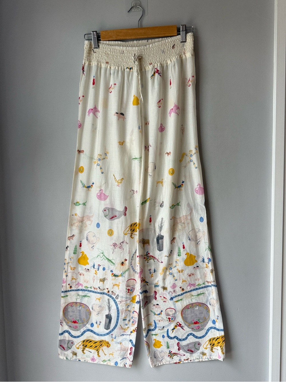 Anthropologie Lilka RARE Animal Delicate Sleep Pants Pajama Lounge